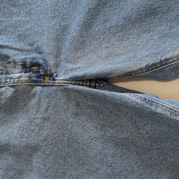 Men Carhartt Jeans Regular Fit Size 46 Light Blue Acid Wash RN# 14806 - Picture 5 of 12